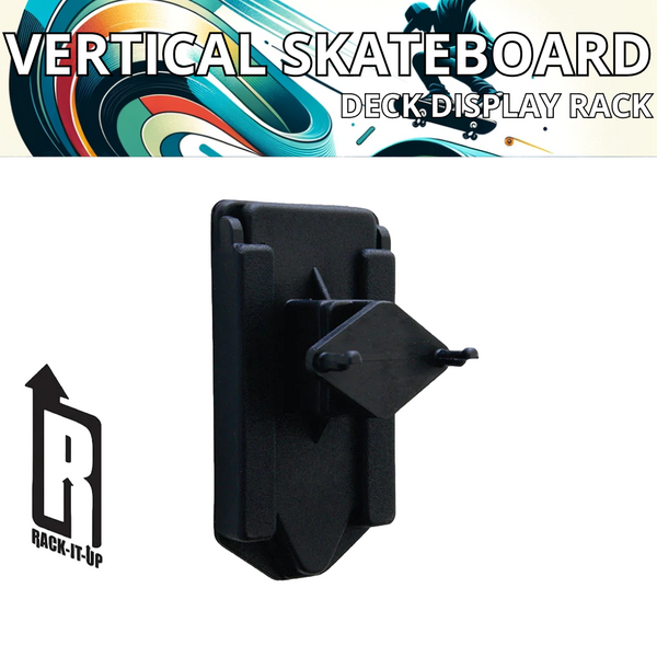 Vertical Skateboard Deck Display Racks - Rack-It-Up