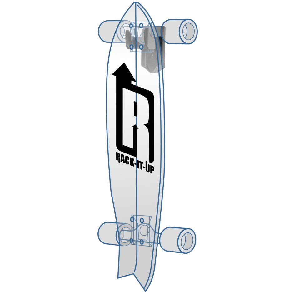 Vertical Skateboard Storage Racks - Rack-It-Up