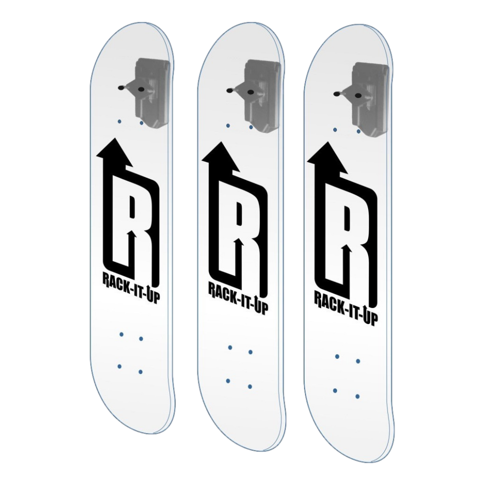 Vertical Skateboard Deck Display Racks