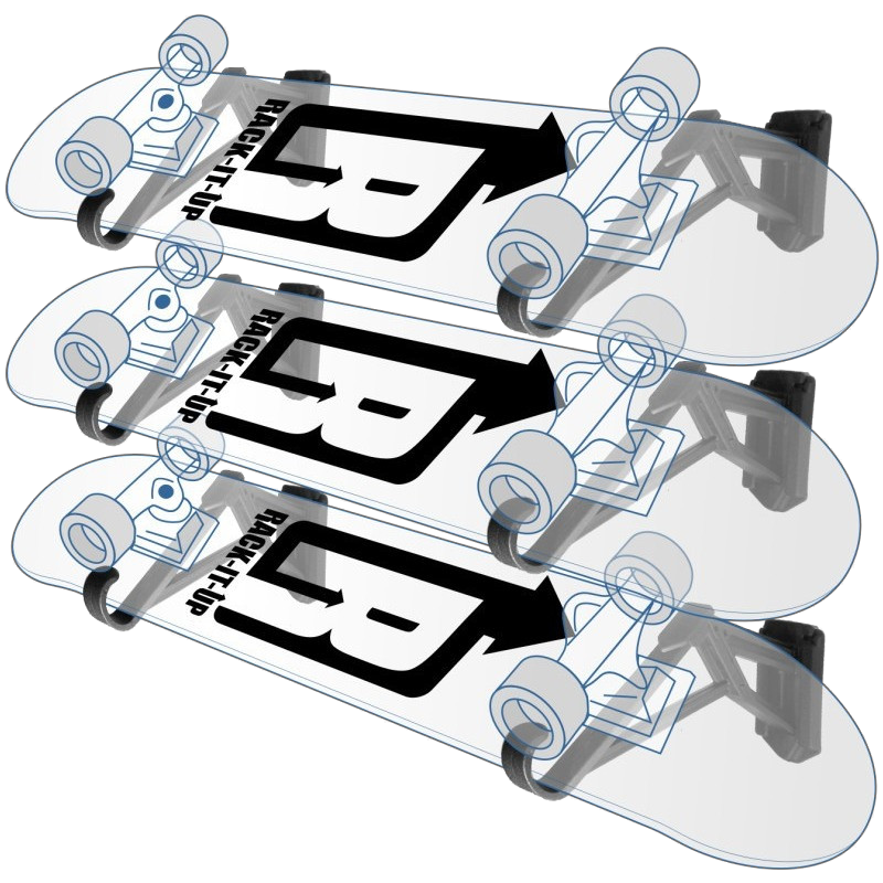 Skate Rack Empty Skateboard Storage Rack - Durable and Stylish - Australian Made