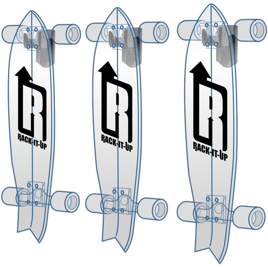 Vertical Skateboard Storage Racks - Rack-It-Up